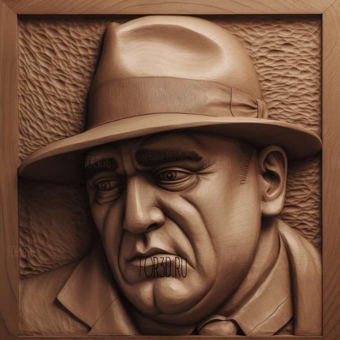 Al Capone 2 stl model for CNC